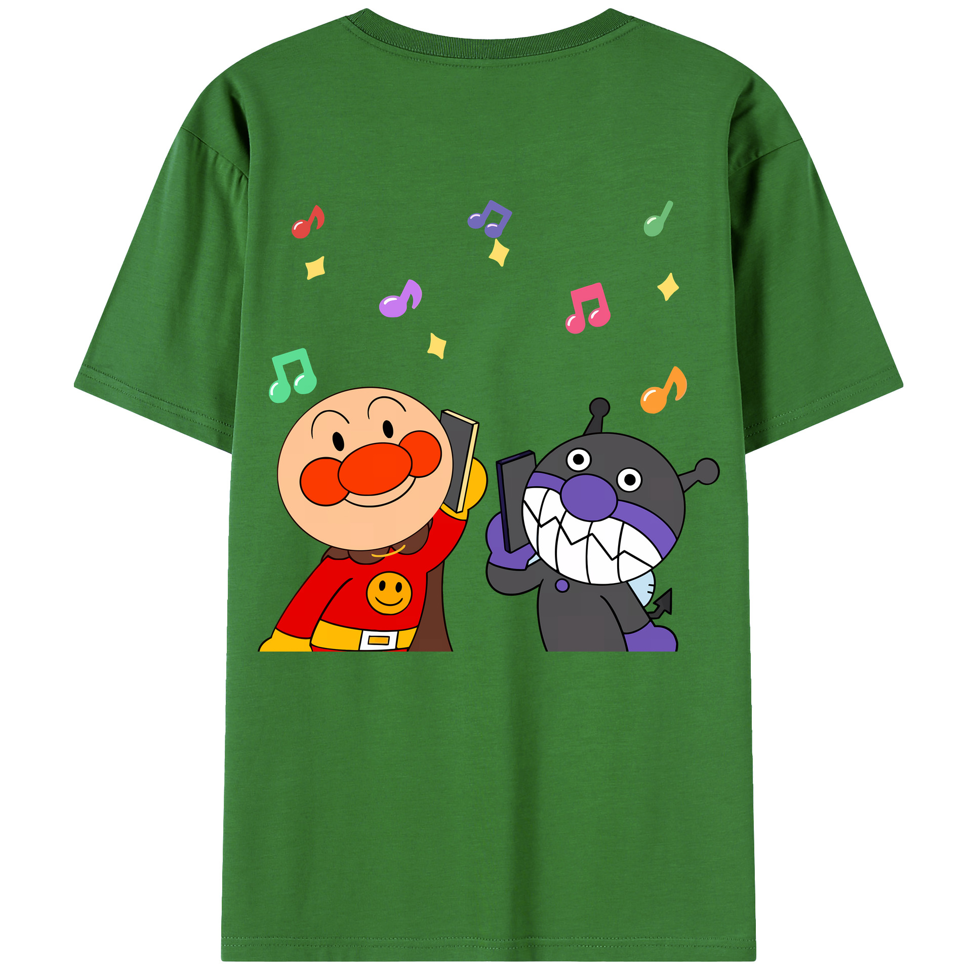 （画像用） アンパンマン Anpanman レディース半袖Tシャツ(バックプリント)